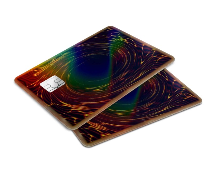 Skin de cartão de crédito anime com pagamento NFC sem contato - adesivo de vinil colorido em cartão de pagamento