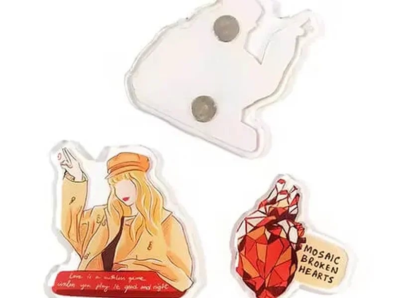 Ímãs de geladeira de acrílico personalizados
