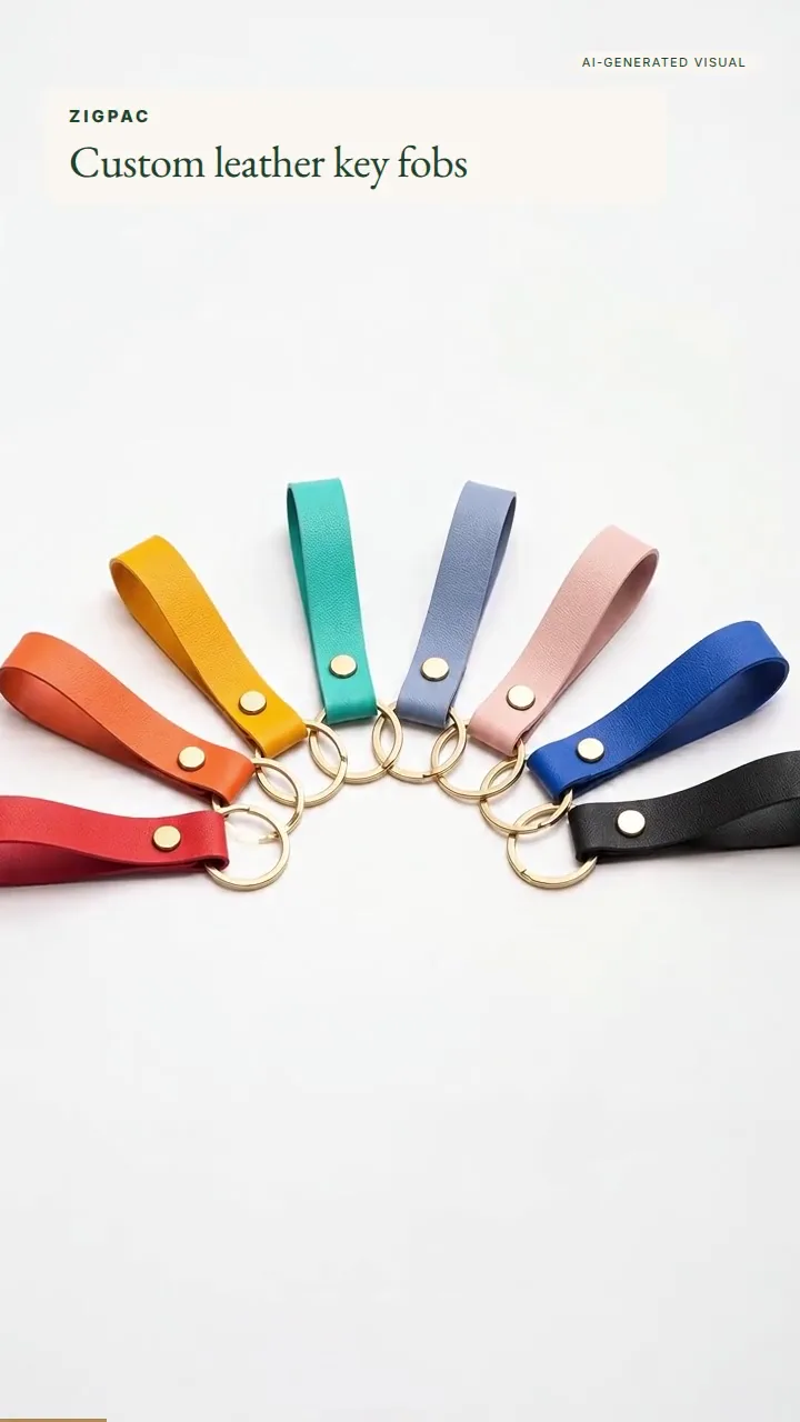 Chaveiros de couro personalizados para brindes de marca e uso diário: vídeo curto