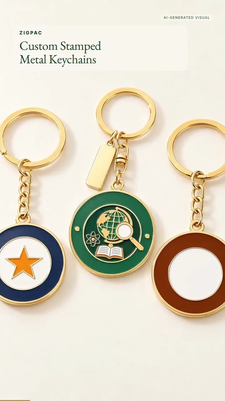 Chaveiros metálicos personalizados cunhados para presentes de marca e reconhecimento diário: vídeo curto