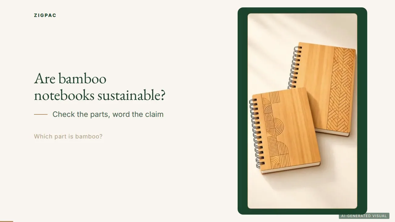 Os cadernos de bambu são sustentáveis? Um guia baseado em evidências para compradores de brindes corporativos (vídeo)