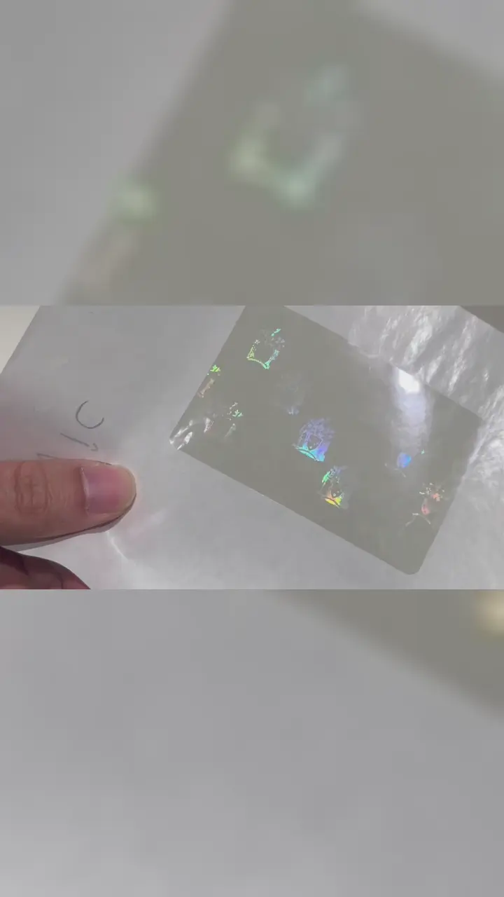 Victoria overlay holográfico transparente para carta de condução | VIC filme holográfico de segurança para cartões de identificação: vídeo curto